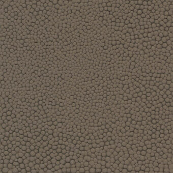 Gray-brown leather texture sample with irregular nodules, matte finish, and subtle embossing; brand text “turri > leather cat. lm > 1229p d” visible.